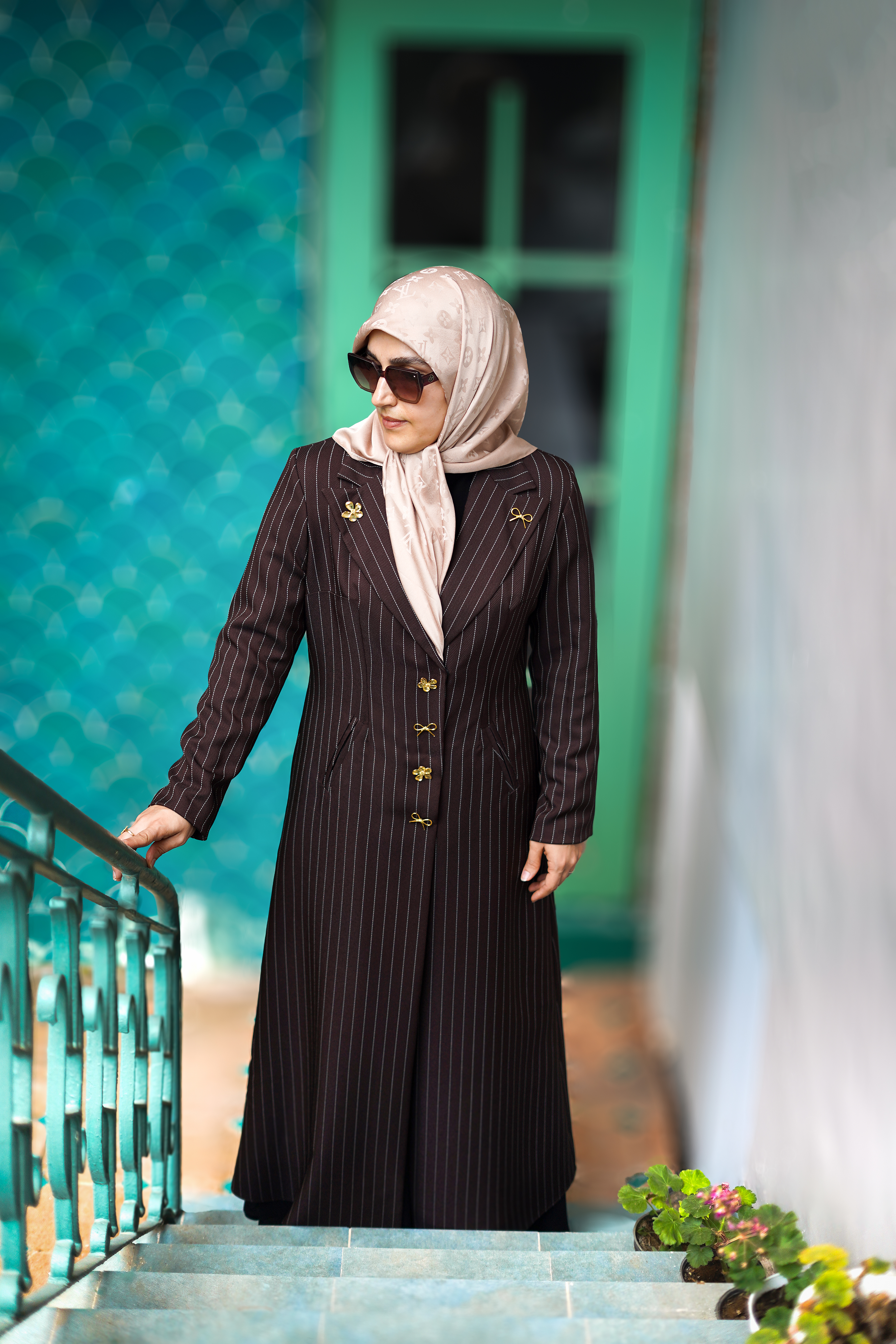 مانتو بلند یقه انگلیسی دیپلمات